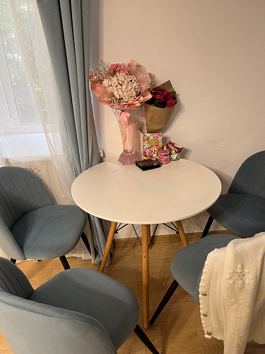 Стул на металлокаркасе Gabi gray / black фото покупателя 128