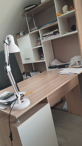 Компьютерный стол КС15 левый дуб сонома фото покупателя 15