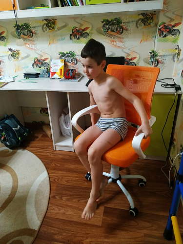 Компьютерное кресло Ergoplus blue / gray / white фото покупателя 18