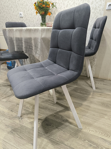 Стул на металлокаркасе Чилли К кирпичный / черный фото покупателя 385