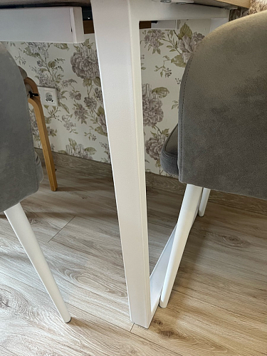 Стол Лота Лофт 140 25 мм черный матовый / дуб вотан фото покупателя 291