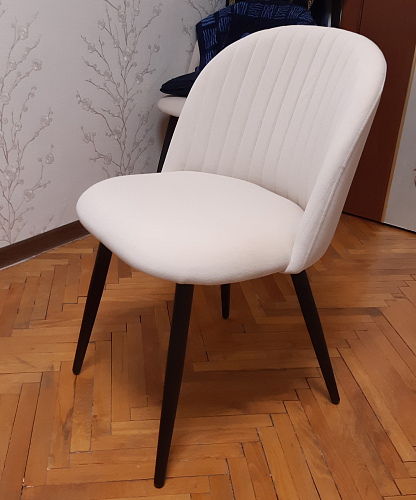 Стул на металлокаркасе Gabi latte / gold / black фото покупателя 906