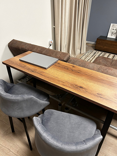 Барная стойка Дилан Лофт 120х60х90 бетон фото покупателя 138