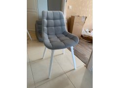 Стул на металлокаркасе Челси светло-серый / черный каркас фото покупателя 162