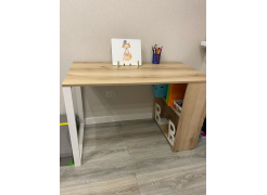 Письменный стол Битти Лофт 116х60х75 дуб делано темный / черный матовый фото покупателя 121