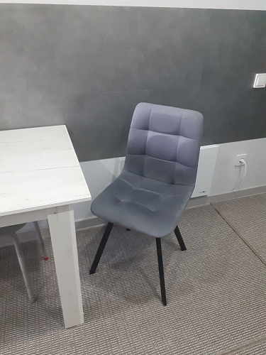 Стул на металлокаркасе Чилли синий / белый фото покупателя 1025