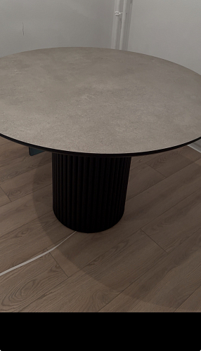 Стол Барел 100 орех кантри / черный фото покупателя 2