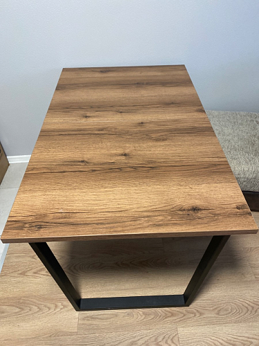 Деревянный стол Лота Лофт 140х80 белый матовый / бетон светлый фото покупателя 263