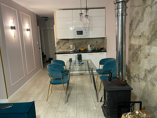 Стул на металлокаркасе Kamelia голубой / голубой / золотой фото покупателя 26