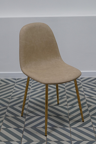 Стул на металлокаркасе Lilu темно-бежевый / белый из шоурума 3