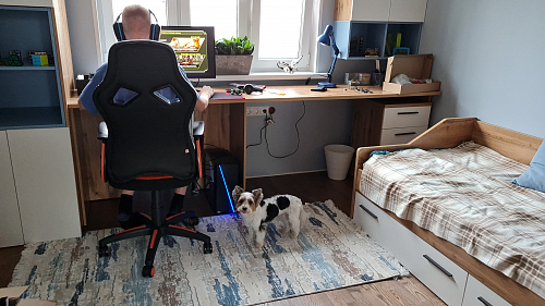 Компьютерное кресло Runner голубое фото покупателя 1