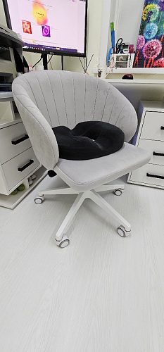 Компьютерное кресло Пард экокожа белый фото покупателя 174