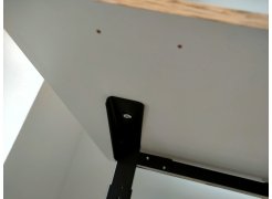 Компьютерный стол Маркос 140х80 голубой / черный фото покупателя 15