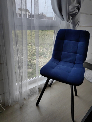 Комплект стульев Чилли 4 шт темно-серый / черный фото покупателя 292