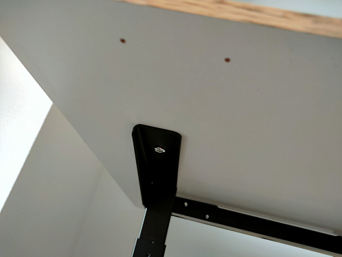 Компьютерный стол Маркос с механизмом подъема 120х75х75 черный / кантри орех фото покупателя 15