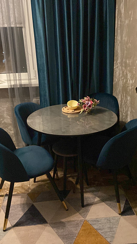 Стул на металлокаркасе Gabi latte / gold / black фото покупателя 123