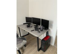 Стол Лота Лофт 140 25 мм юта / белый матовый фото покупателя 6