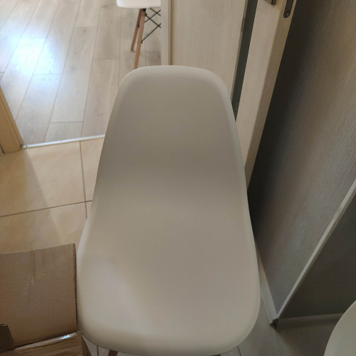 Пластиковый стул Eames PC-015 серо-голубой / дерево фото покупателя 92