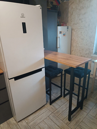 Барная стойка Дилан Лофт 120х40х90 бетон светлый фото покупателя 87