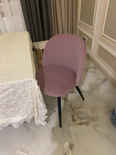 Стул на металлокаркасе Gabi 1 темно-серый / черный фото покупателя 316