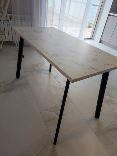 Стол Тринити Лофт 120 32 мм дуб галифакс табако / черный матовый фото покупателя 284