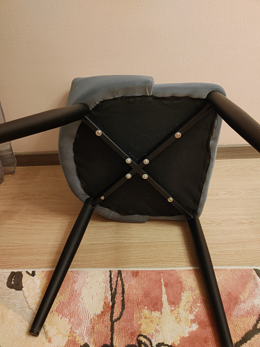 Стул на металлокаркасе Kora black / gray фото покупателя 79