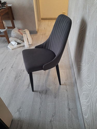 Стул на металлокаркасе Kora gray / black фото покупателя 474