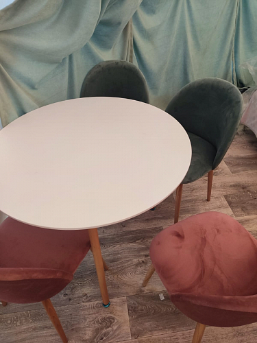 Стол Lorini 60 white / wood фото покупателя 8