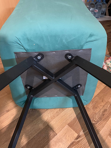 Стул на металлокаркасе Чилли К кирпичный / черный фото покупателя 187