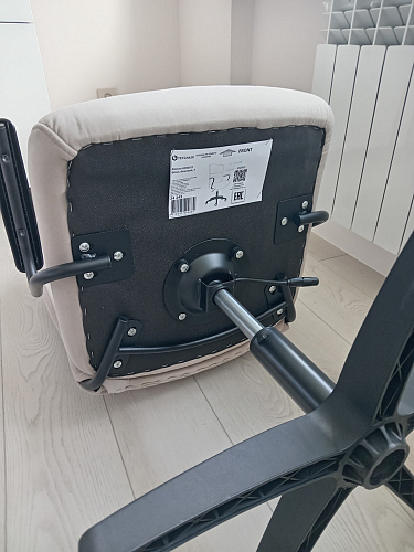 Компьютерное кресло Benefit/Бенефит флок бежевый 7 фото покупателя 11