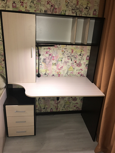 Стол компьютерный КСТ-16 бетон / белый фото покупателя 145