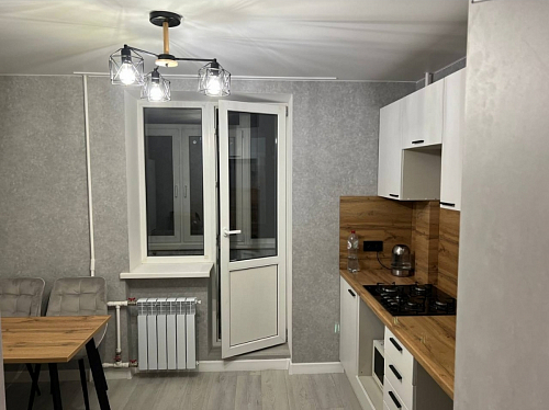 Стол Тринити Лофт 120 32 мм бетон / черный матовый фото покупателя 362