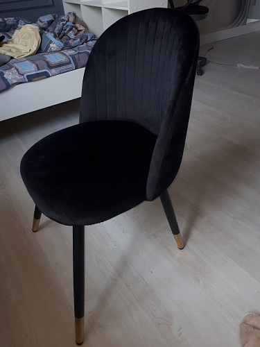 Стул на металлокаркасе Gabi latte / gold / black фото покупателя 294