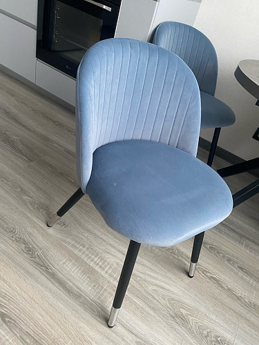 Стул на металлокаркасе Gabi 1 beige / black фото покупателя 744