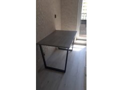 Деревянный стол Лота Лофт 120(160)х75 черный матовый / бетон светлый фото покупателя 562