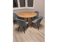 Стул на металлокаркасе Gabi 1 gray / black фото покупателя 629