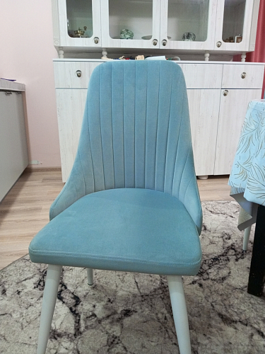 Стул на металлокаркасе Kora dark pink / white фото покупателя 434