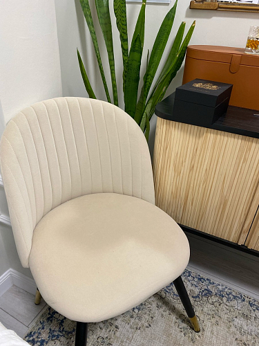 Стул на металлокаркасе Gabi 1 line light blue / black фото покупателя 133