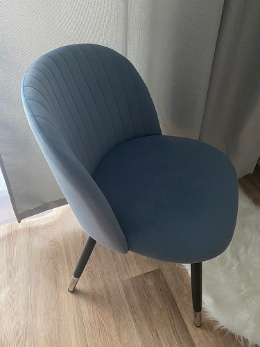 Стул на металлокаркасе Gabi 1 light purple / black фото покупателя 233