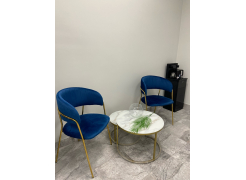 Стул на металлокаркасе Kamelia темно-серый / золотой фото покупателя 50