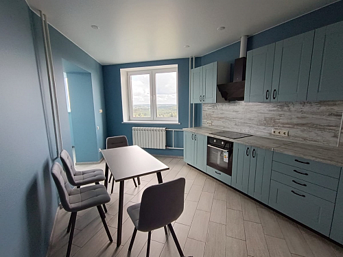 Обеденная группа Эделин темно-серый / дуб вотан / черный матовый фото покупателя 6