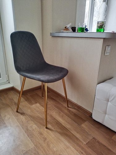 Стул на металлокаркасе Dabl wine red фото покупателя 15