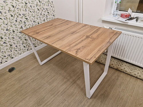 Деревянный стол Лота Лофт 120x75 дуб крафт табачный / черный матовый фото покупателя 569