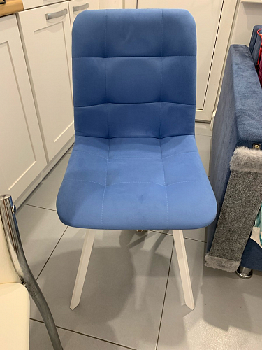 Стул на металлокаркасе Чилли светло-серый / белый каркас фото покупателя 418