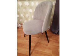 Стул на металлокаркасе Gabi 1 gray / black фото покупателя 836