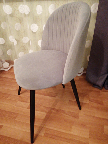 Стул на металлокаркасе Gabi 1 light purple / black фото покупателя 836