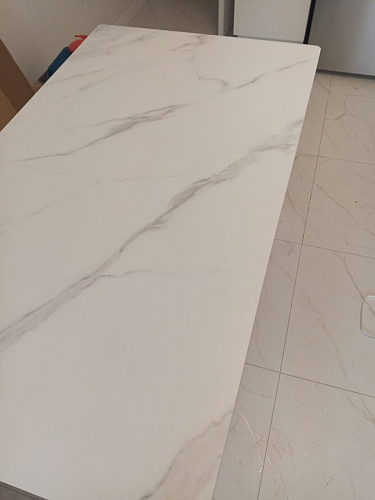 Керамический стол Норман 140(200)х80 серый мрамор larka grey / черный фото покупателя 44