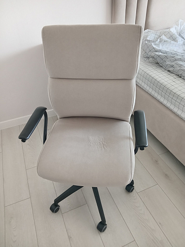 Компьютерное кресло Benefit флок серый 29 фото покупателя 10