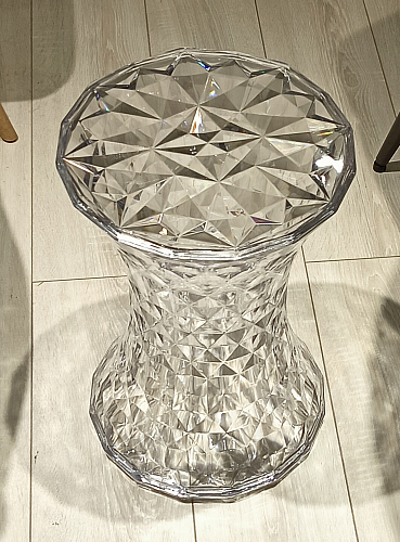 Стул-столик Button 30x47 clear из шоурума 1