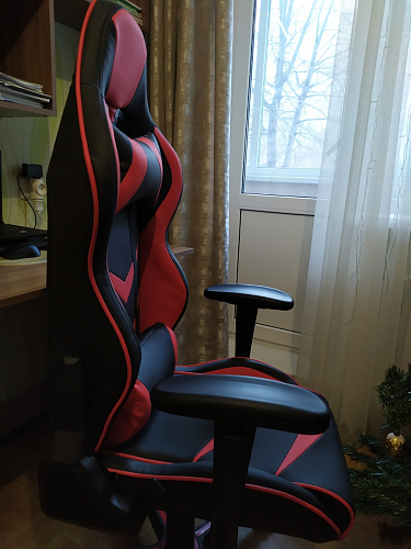 Компьютерное кресло Racer черное / оранжевое фото покупателя 155